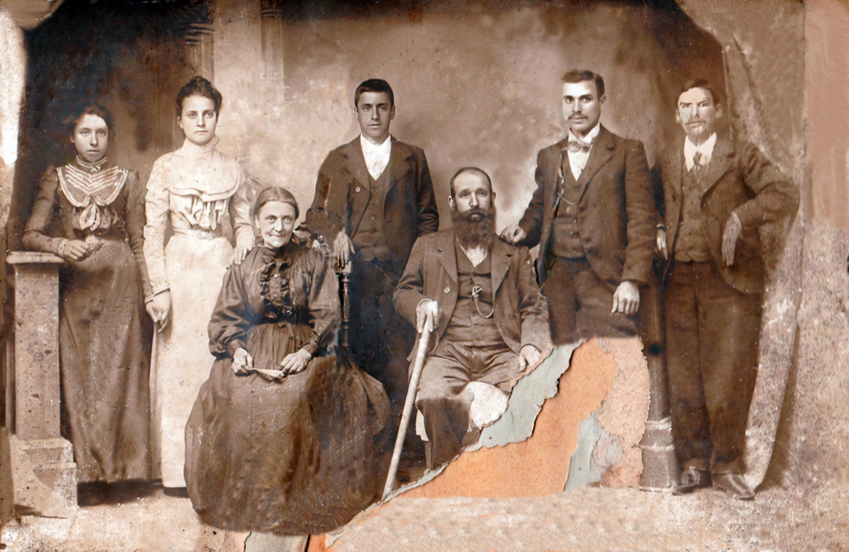 Familia Sarabia a finais do século XIX