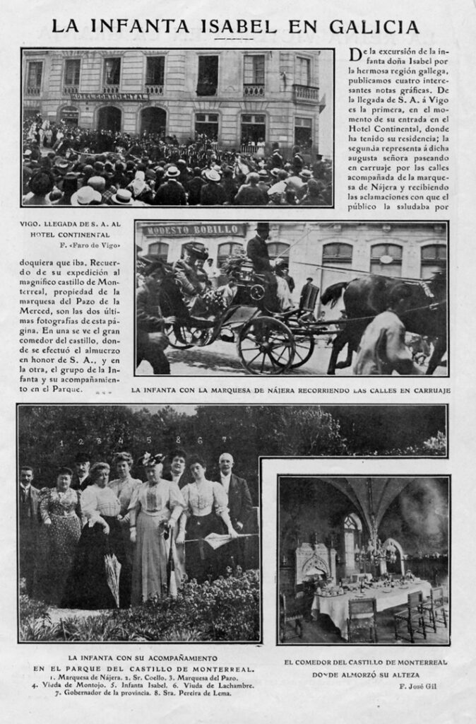 Reportaxe para ABC sobre a infanta Isabel en Galicia en xullo de 1906