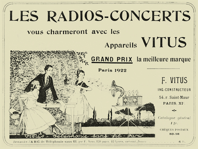 Publicidade da radio Vitus que utilizaba no Royalty de Pontevedra