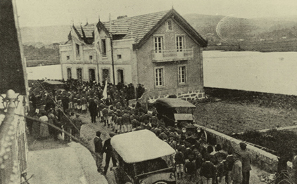 Inauguración das escolas Pro Valle Miñor,1909
