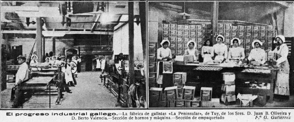 La fábrica de galletas "La Peninsular", de Tui. Noticiario de Galicia nº 11